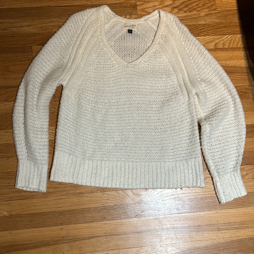 Baggy cozy white sweater